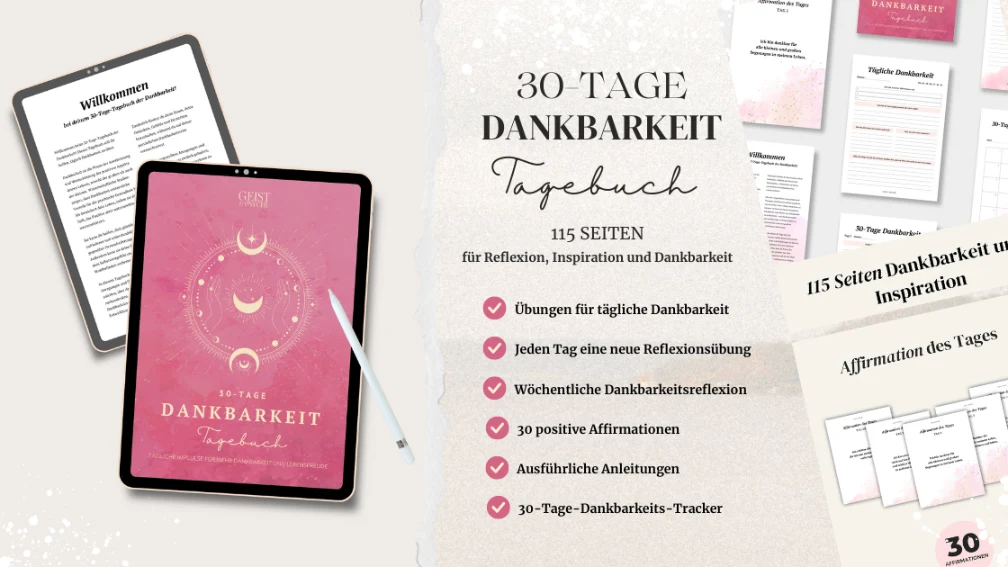 30-Tage Dankbarkeitstagebuch
