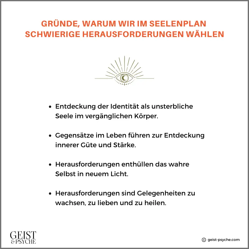 Warum schwierige Herausforderungen im Seelenplan