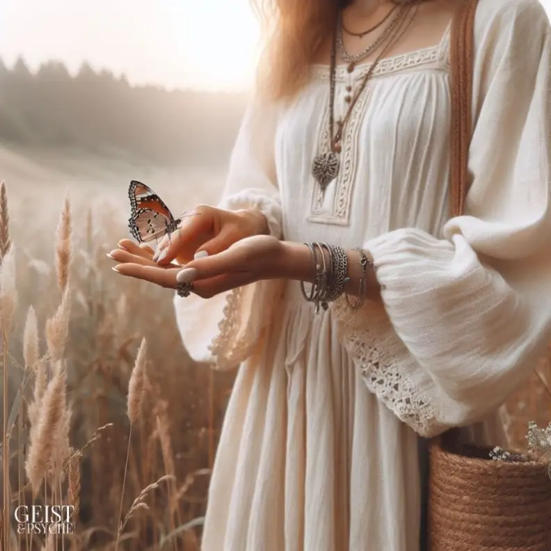 Zeichen vom Universum für Liebe - Schmetterling